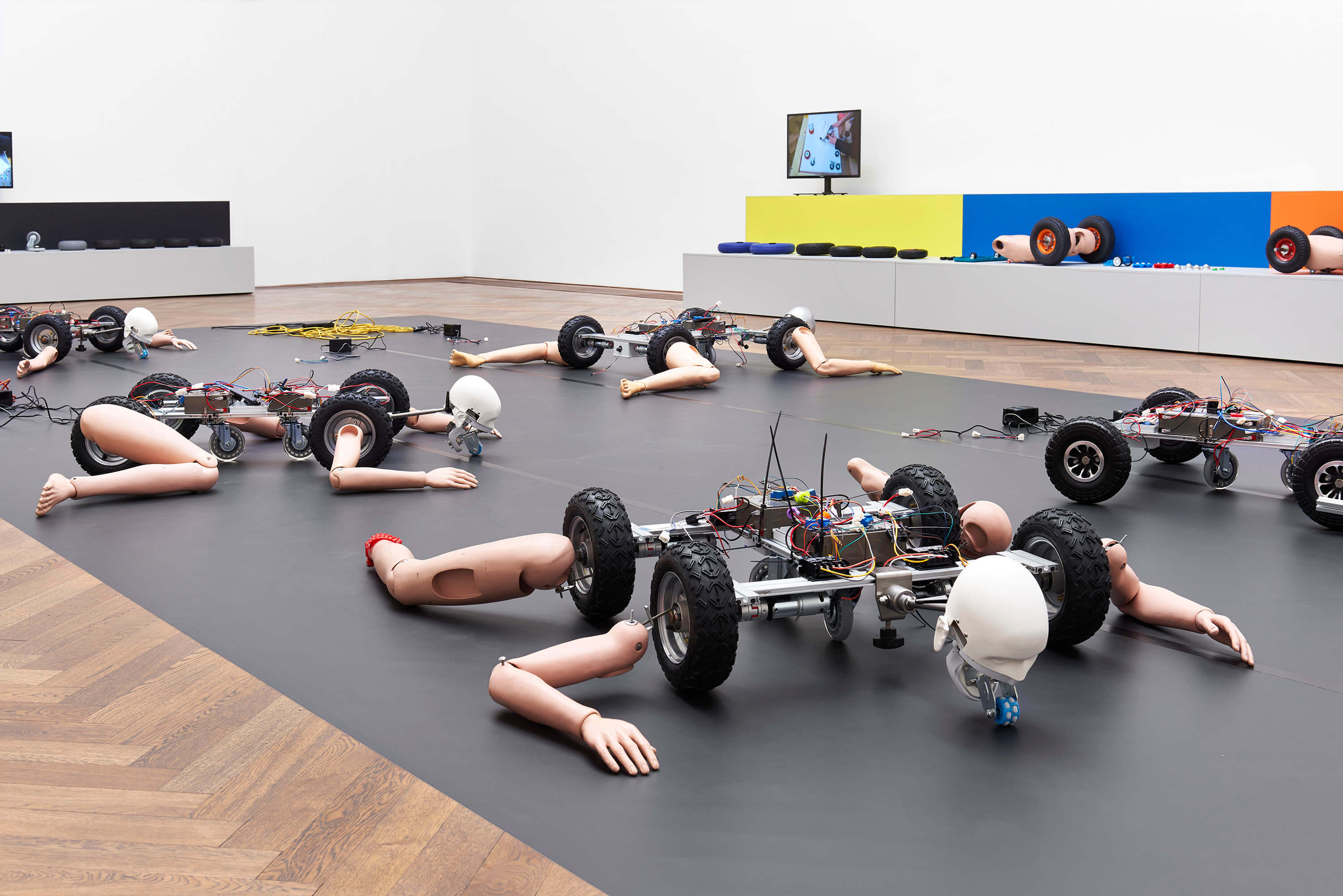 Geumhyung Jeong, installation view, Homemade RC Toy, Kunsthalle Basel, 2019. Photo: Philipp Hänger/Kunsthalle Basel